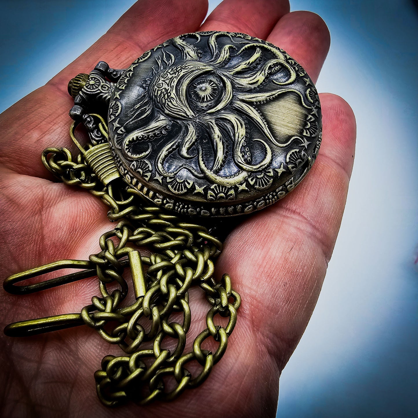 Cthulhu DND Old Fashioned Pocket Watch Case