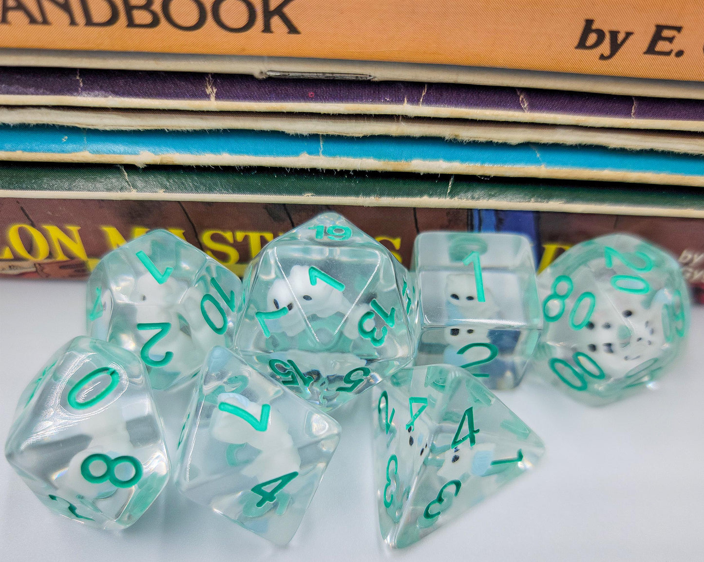 Resin Cat DND Dice Set