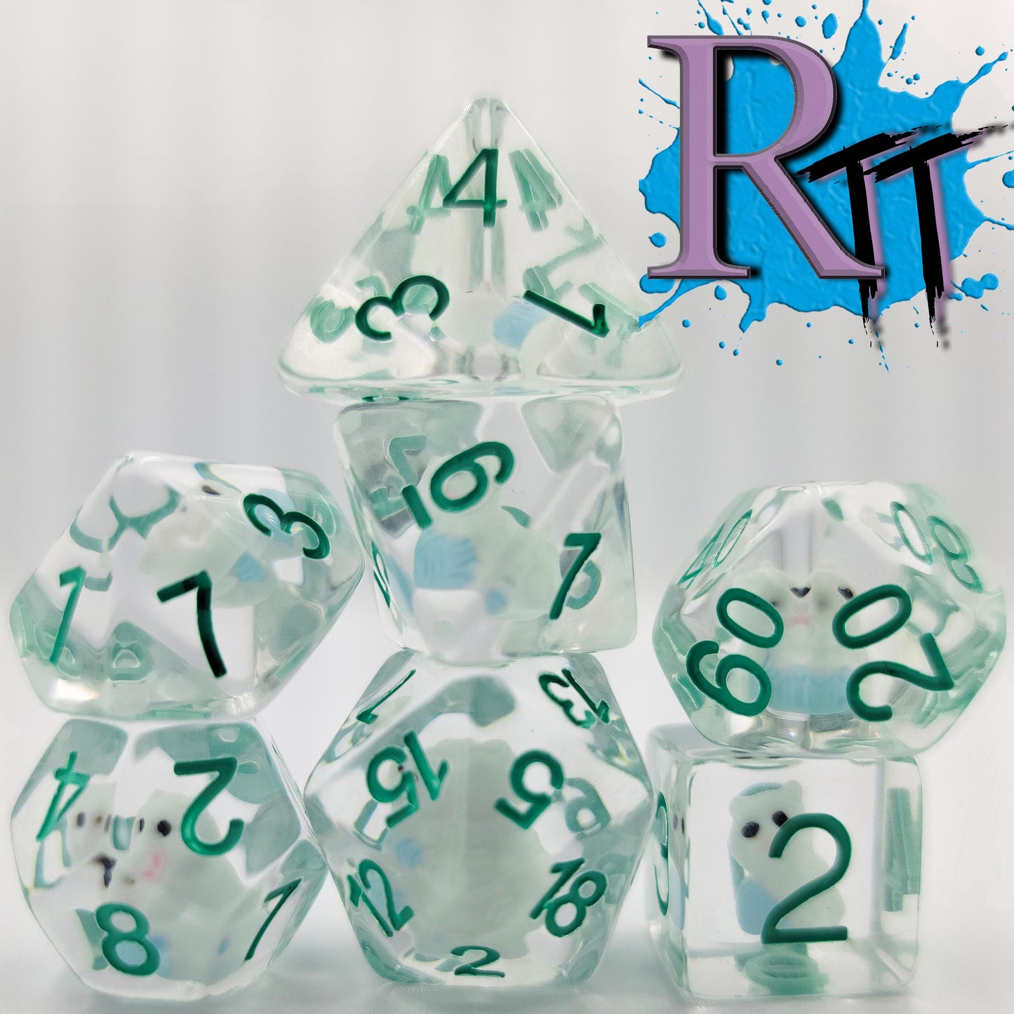 Resin Cat DND Dice Set