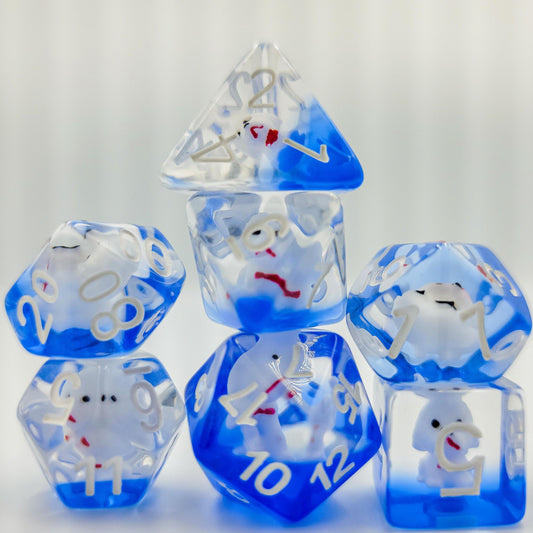 Resin Dog DND Dice Set