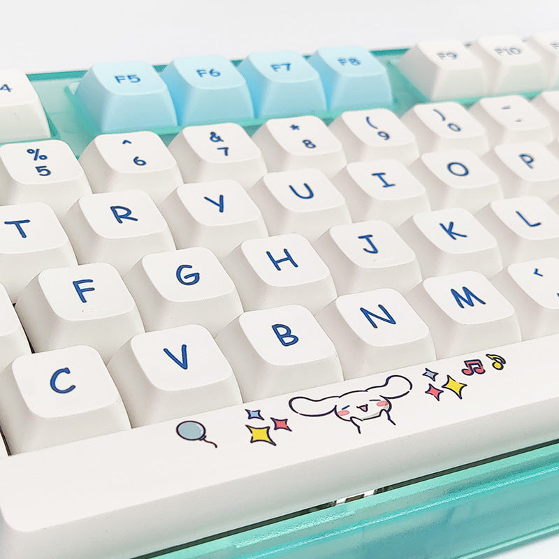 100% Full Size Cute Rabbit Themed Keycaps