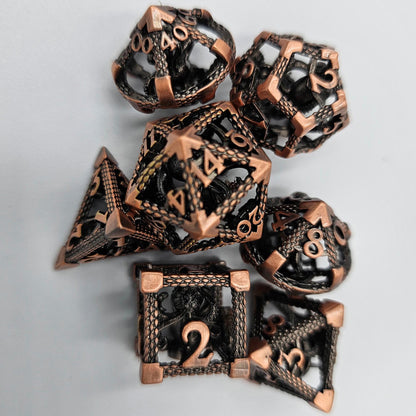 Copper Hollow Metal Cthulhu Dice