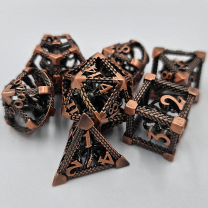 Copper Hollow Metal Cthulhu Dice