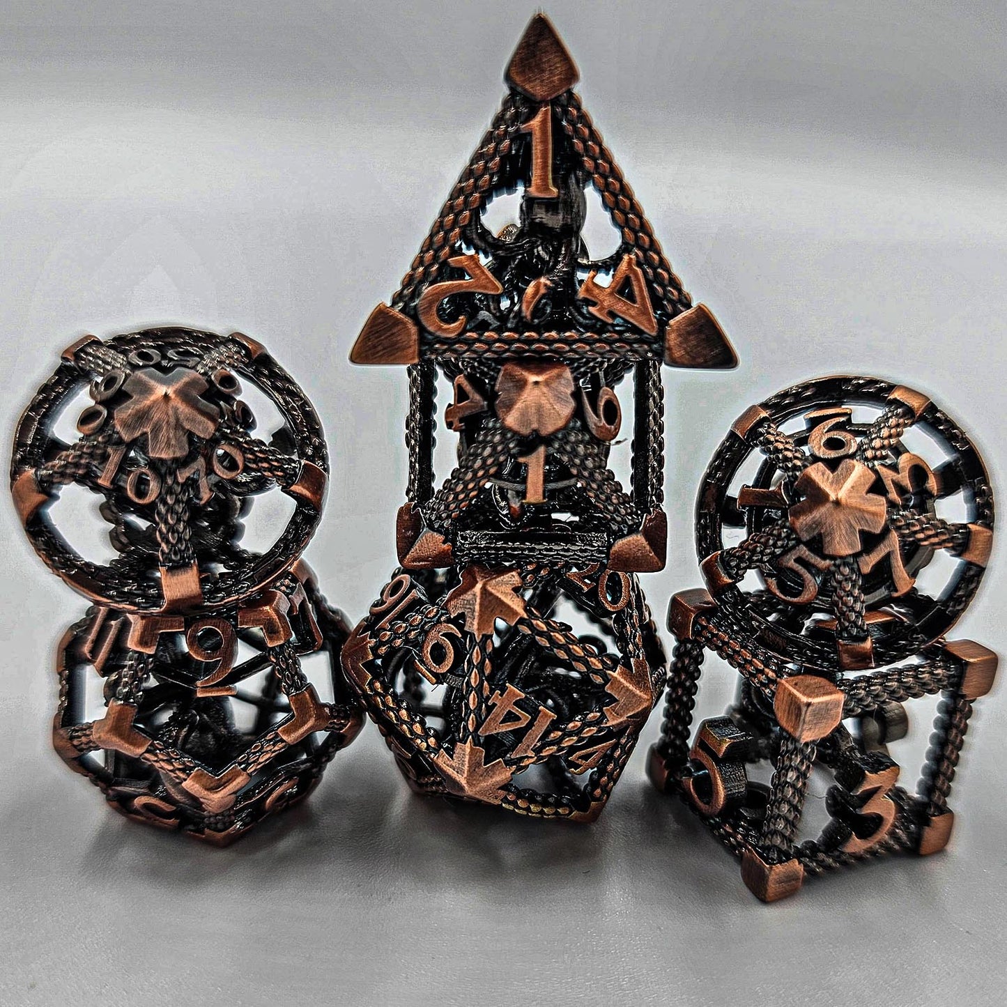 Copper Hollow Metal Cthulhu Dice