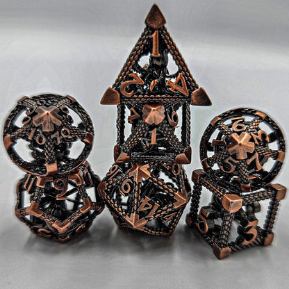 Copper Hollow Metal Cthulhu Dice