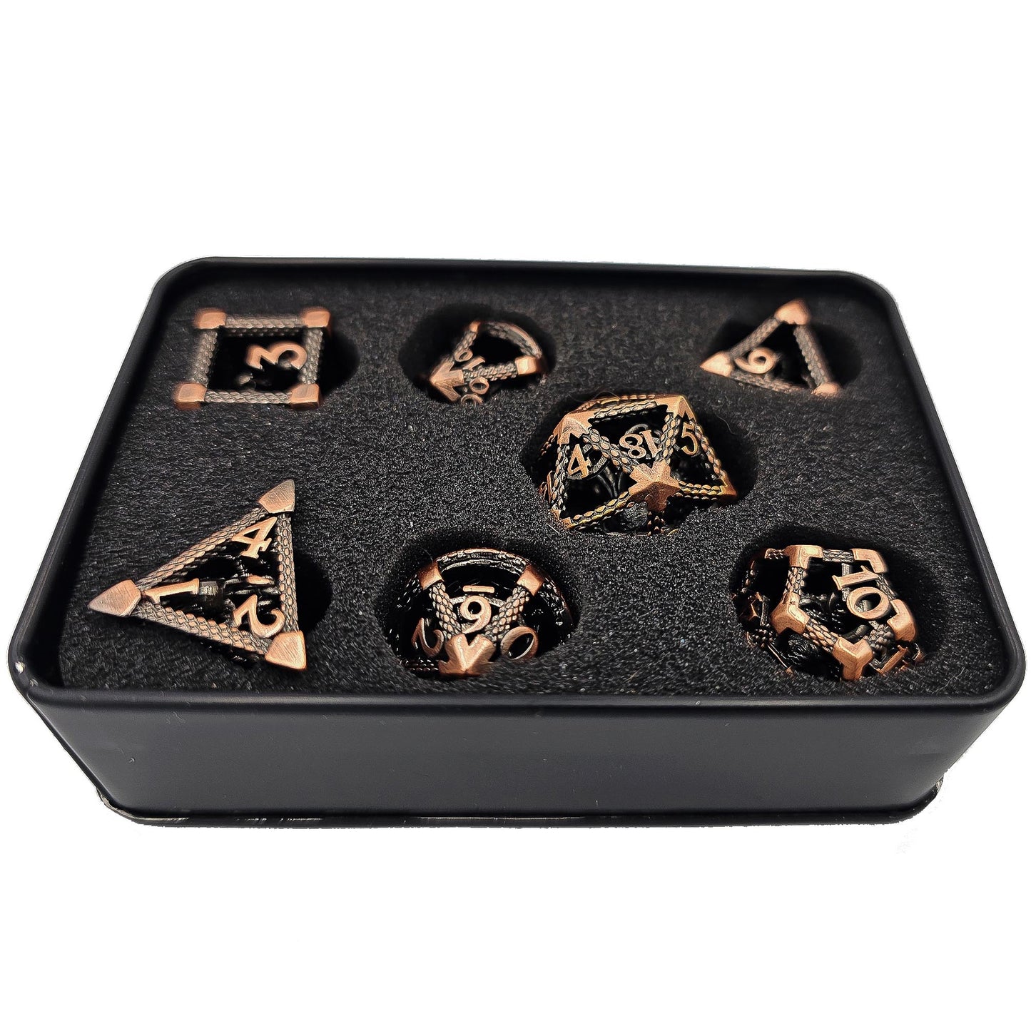 Copper Hollow Metal Cthulhu Dice