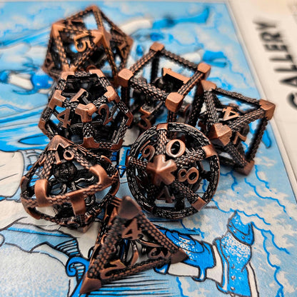 Copper Hollow Metal Cthulhu Dice