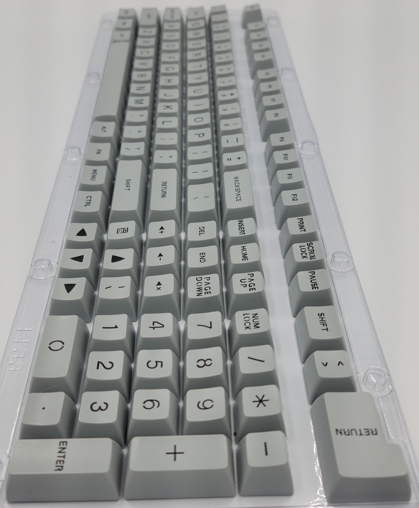 100% Full Size 104 Piece Gray Keycap Set for Mechanical Keybaords