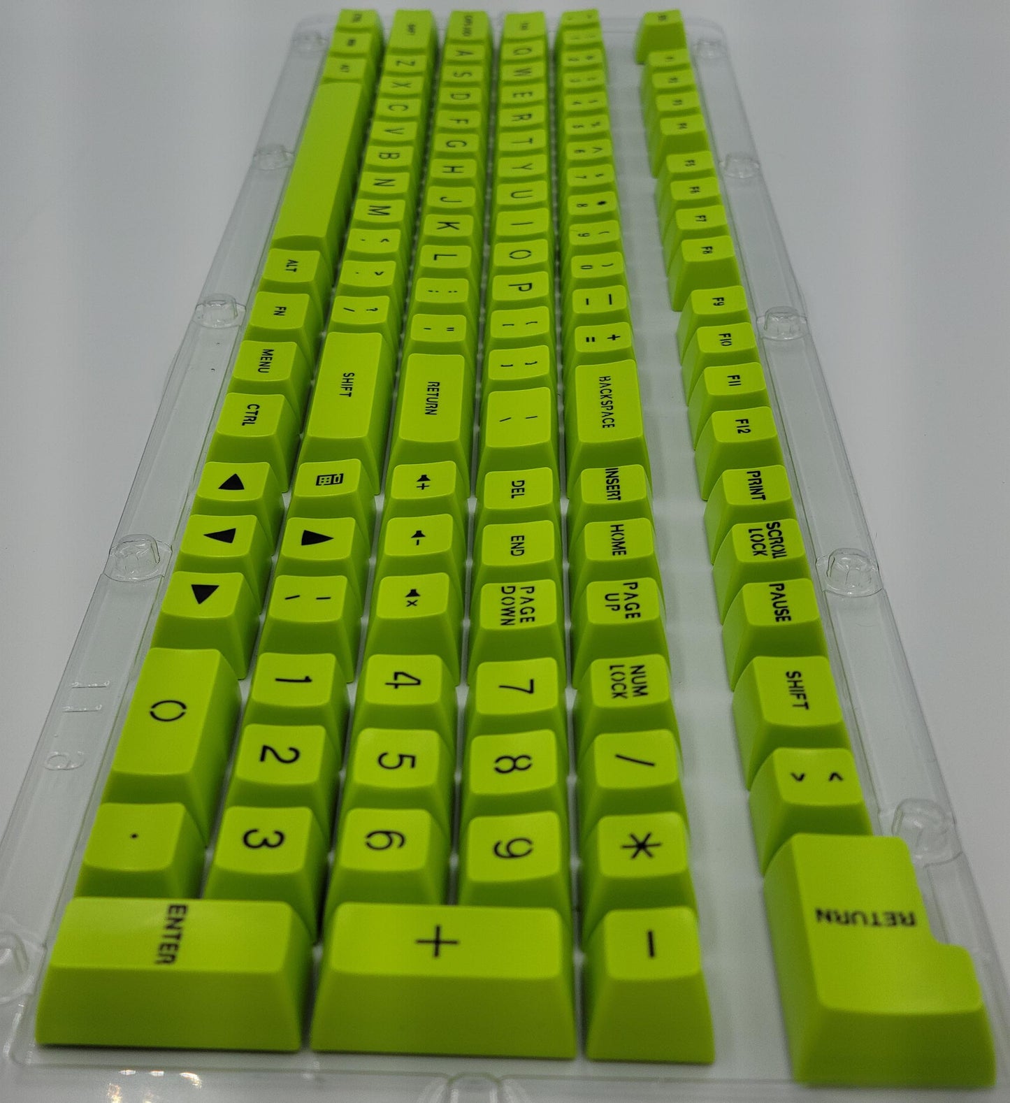 100% Full Size 104 Key Neon Green Keycap Set for Mechanical Keybaords