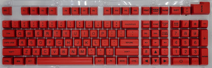 100% Full Size 104 Key Red Keycap Set for Mechanical Keybaords