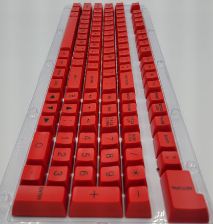 100% Full Size 104 Key Red Keycap Set for Mechanical Keybaords