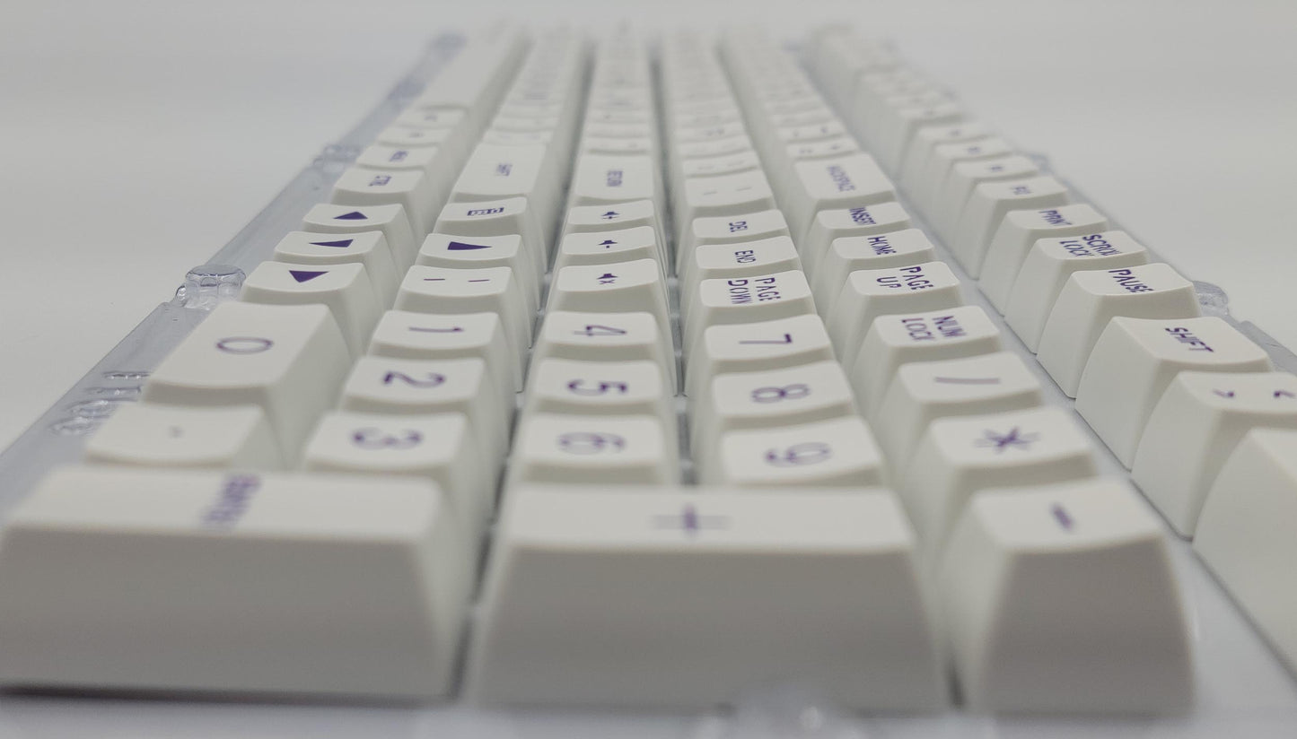 100% Full Size 104 Key White Keycap Set for Mechanical Keybaords