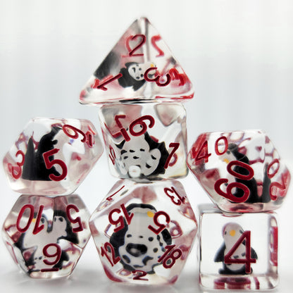 Resin Penguin DND Dice Set