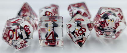 Resin Penguin DND Dice Set