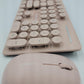 Mini 2.4G Wireless Keyboard and Mouse Combo Round Keys Computer Laptop Mac Apple