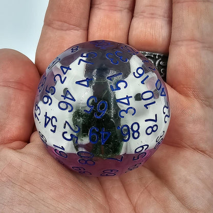 Resin Bunny D100 DND Dice