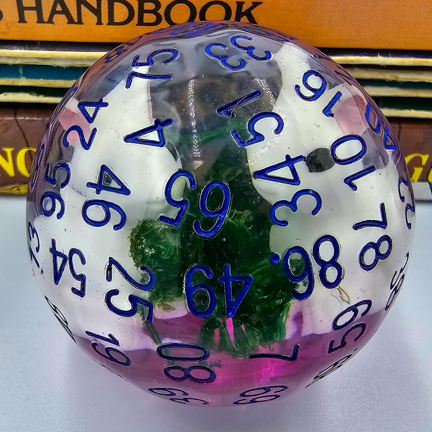 Resin Bunny D100 DND Dice