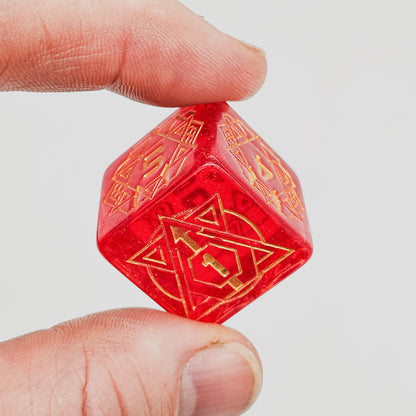 Red Star Constellation 7 Piece DND Dice Set