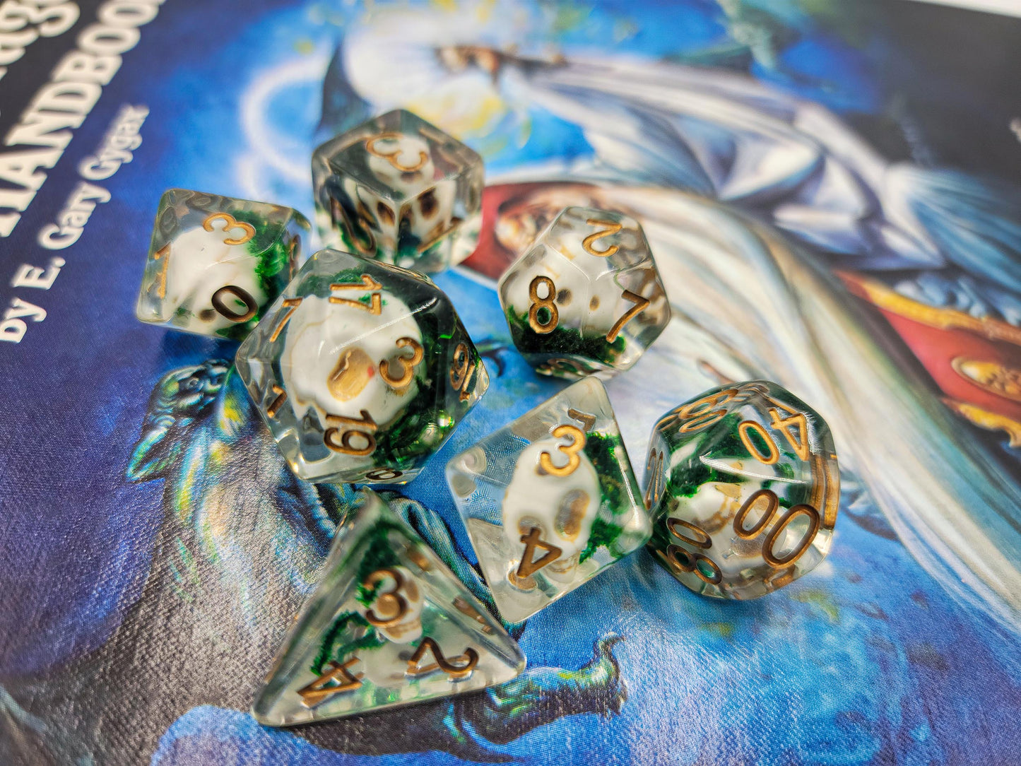 Resin Skull DND Dice Set