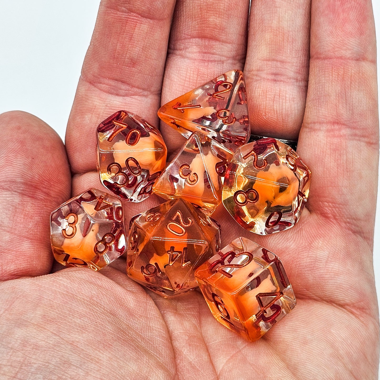 Resin Fox DND Dice Set