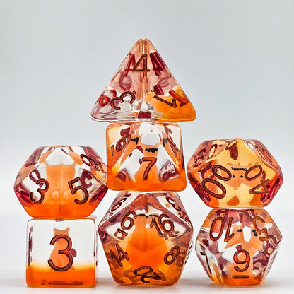 Resin Fox DND Dice Set