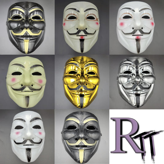 V for Vendetta Guy Fawkes Anonymous Hacker Face Mask