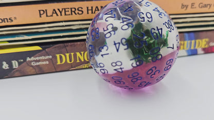 Resin Bunny D100 DND Dice