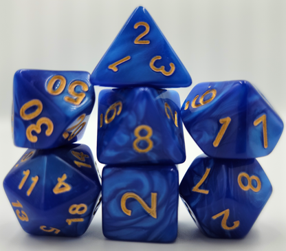 42 Piece DND Dice Set + 6 Velvet Dice Bags