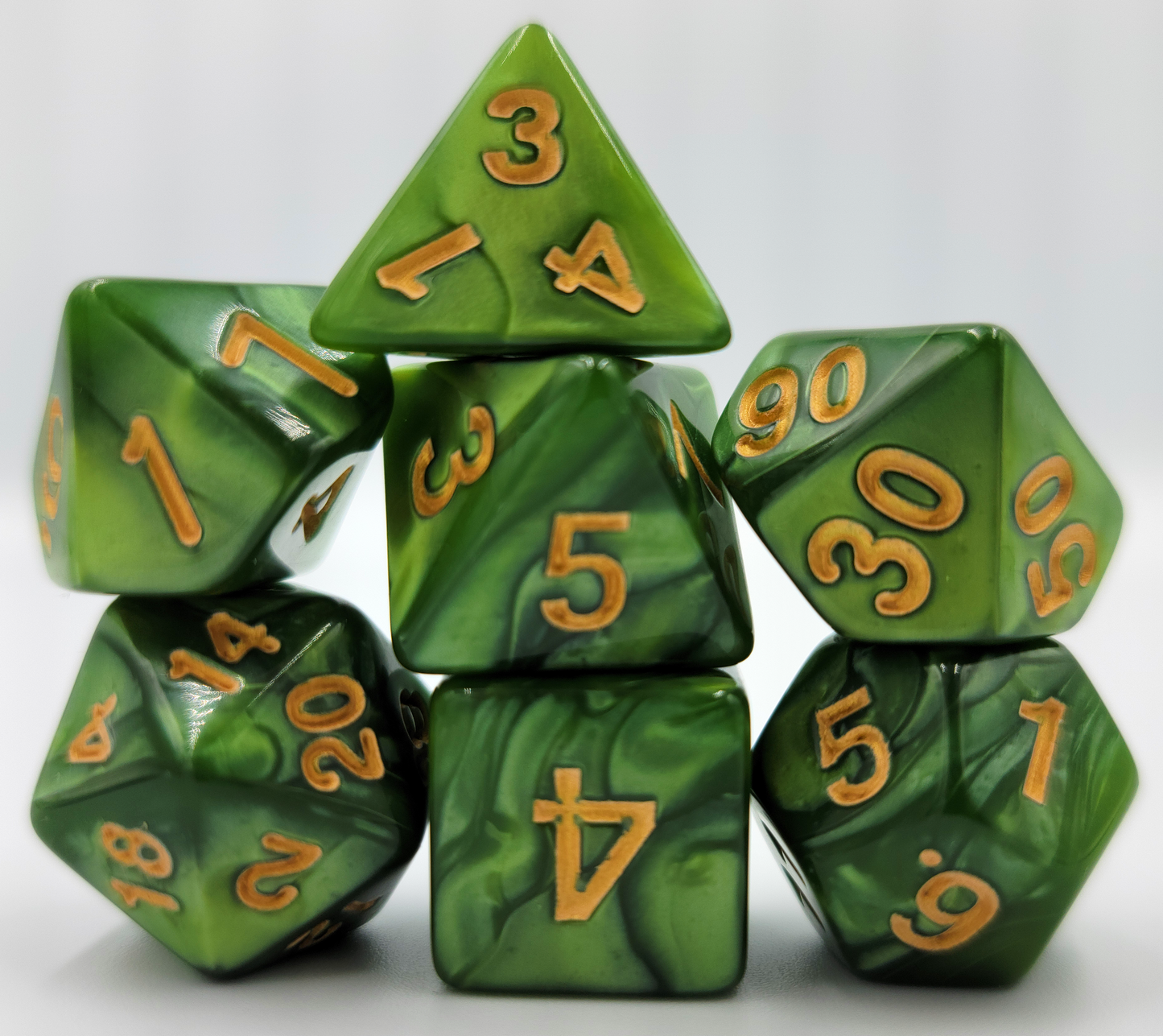 42 Piece DND Dice Set + 6 Velvet Dice Bags