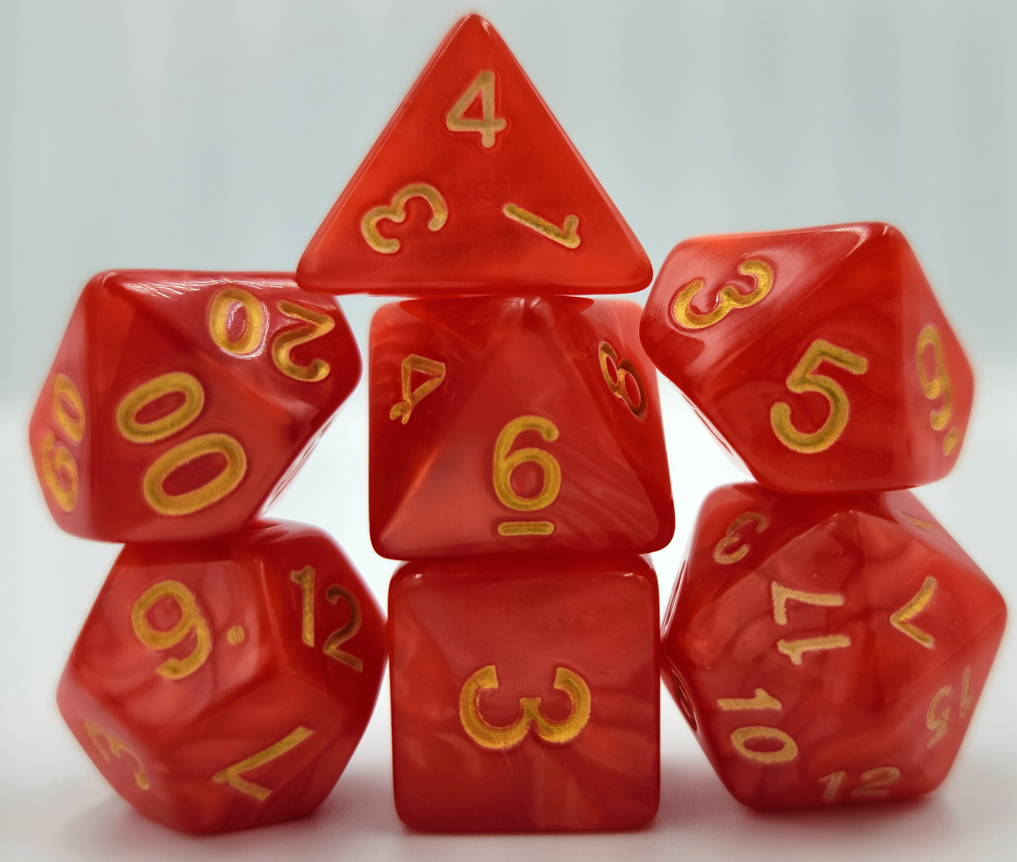 42 Piece DND Dice Set + 6 Velvet Dice Bags