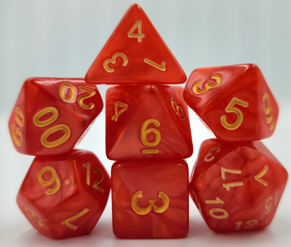 42 Piece DND Dice Set + 6 Velvet Dice Bags