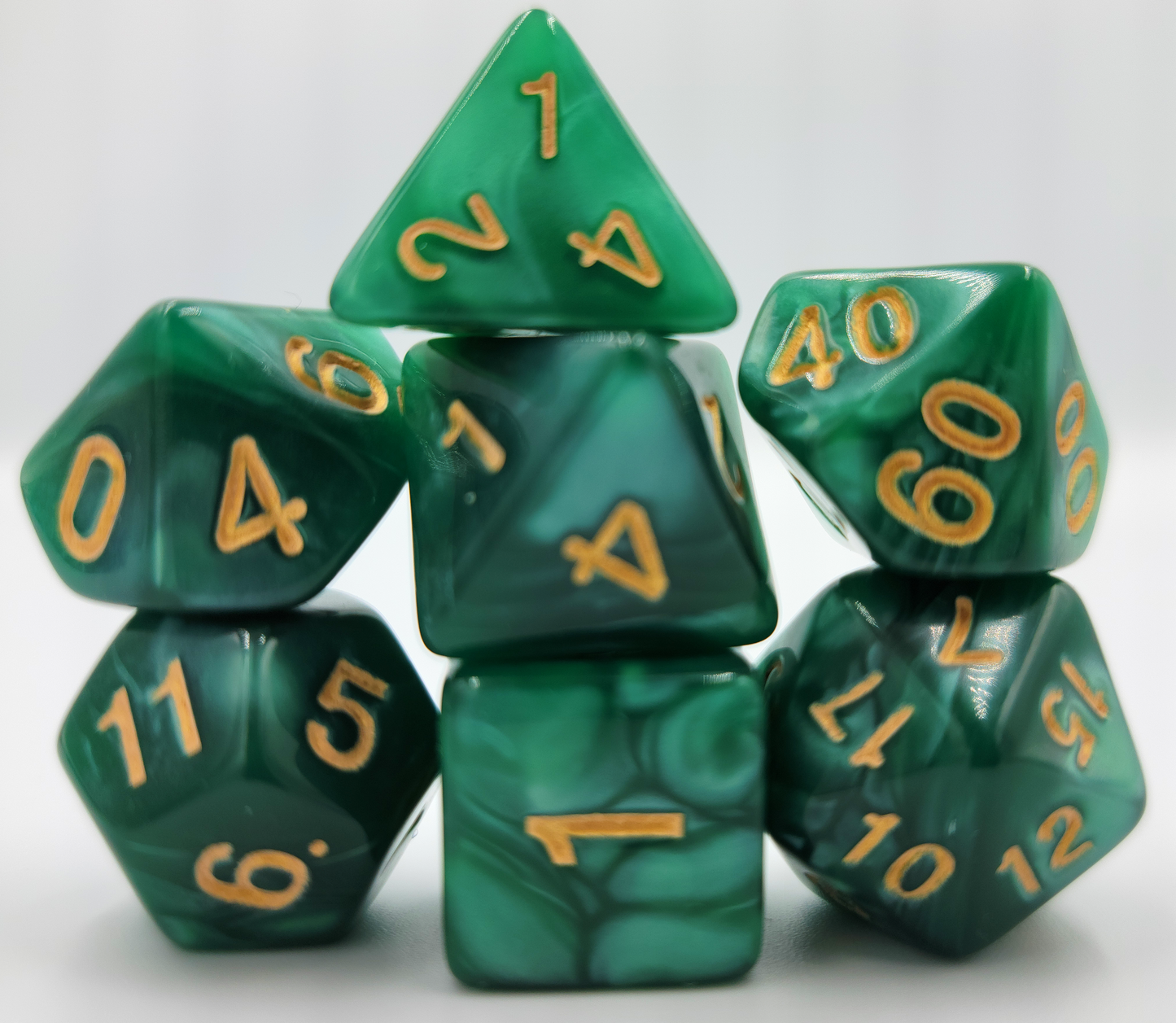 42 Piece DND Dice Set + 6 Velvet Dice Bags