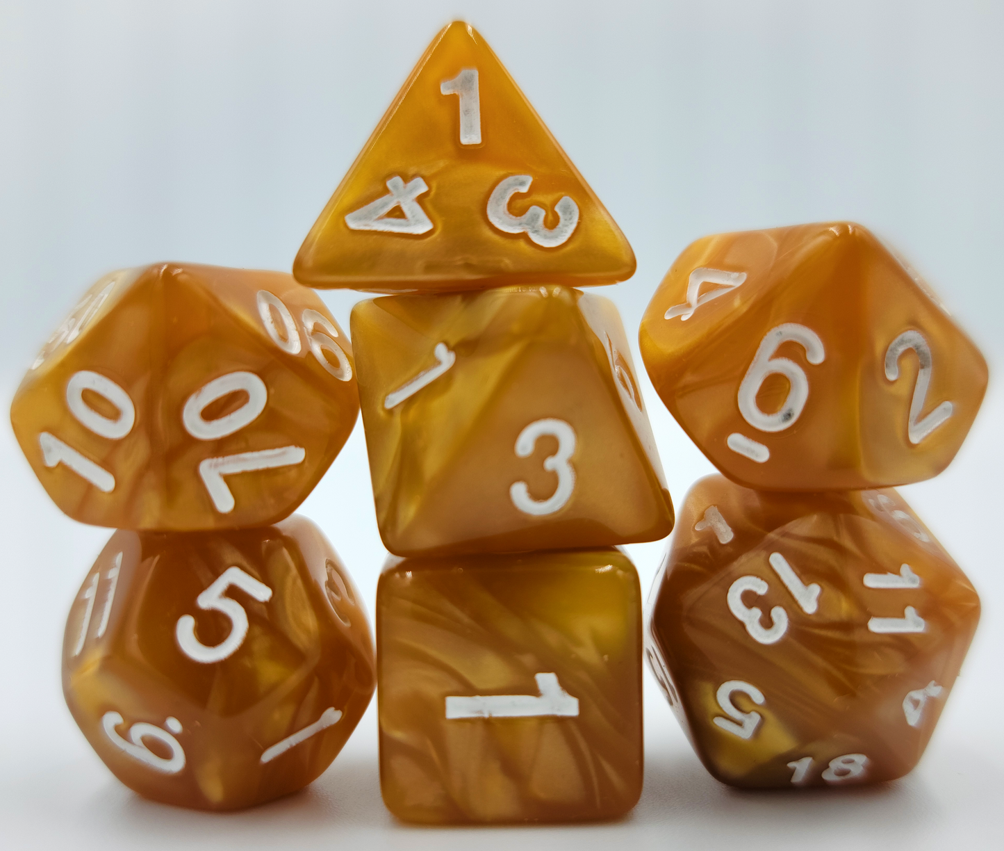 42 Piece DND Dice Set + 6 Velvet Dice Bags