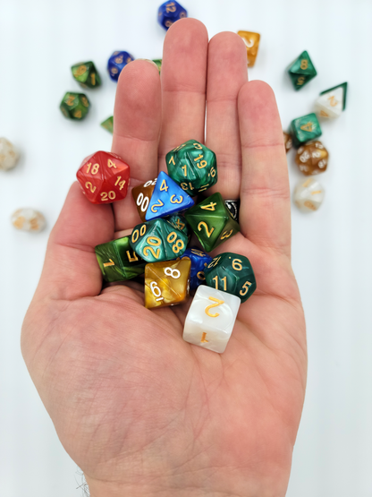 42 Piece DND Dice Set + 6 Velvet Dice Bags