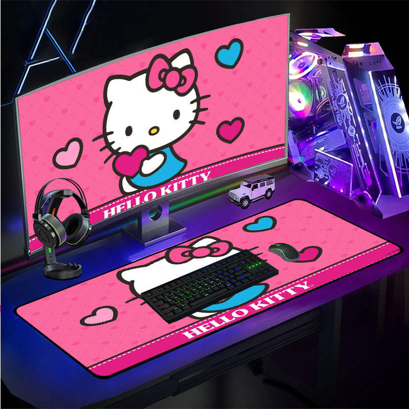 Hello Kitty LED RGB Large Extended Gaming Mousepad Mouse Mat Pad