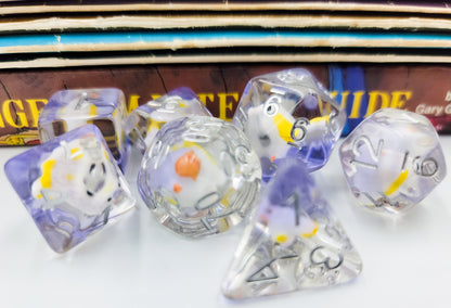 Resin Bird DND Dice Set