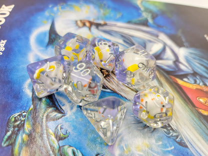 Resin Bird DND Dice Set