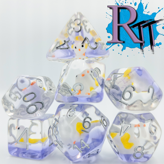 Resin Bird DND Dice Set