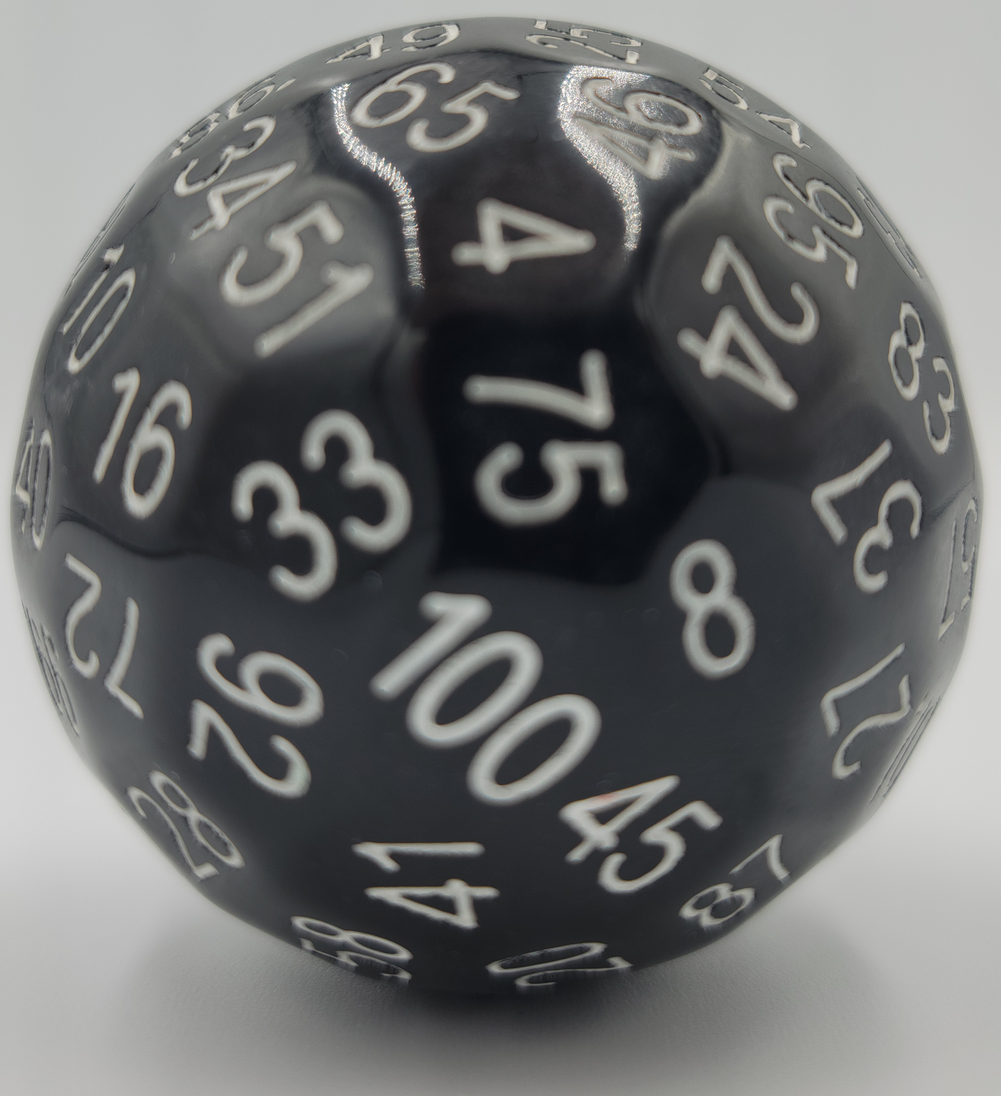 Resin Black D100 DND Dice