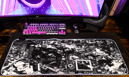 LED Gaming Mouse Pad Large RGB Extended Mousepad Keyboard Desk Anti-slip Mat PC