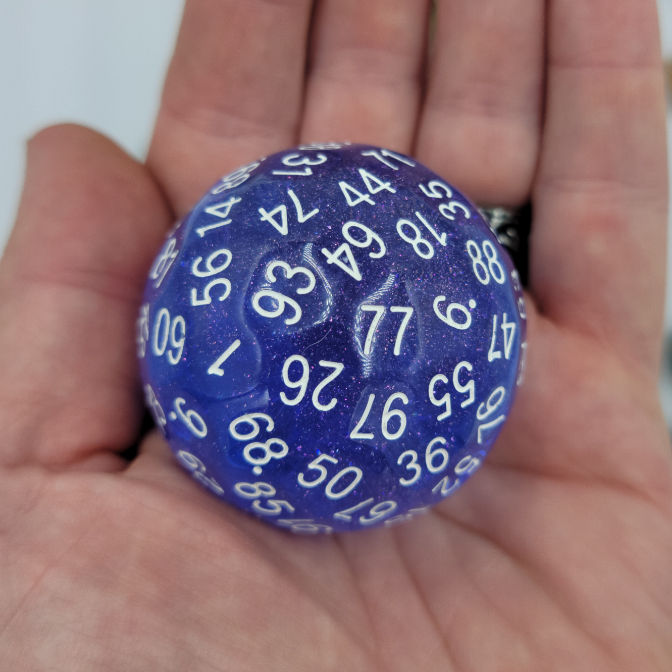 Resin Transparent Blue D100 DND Dice