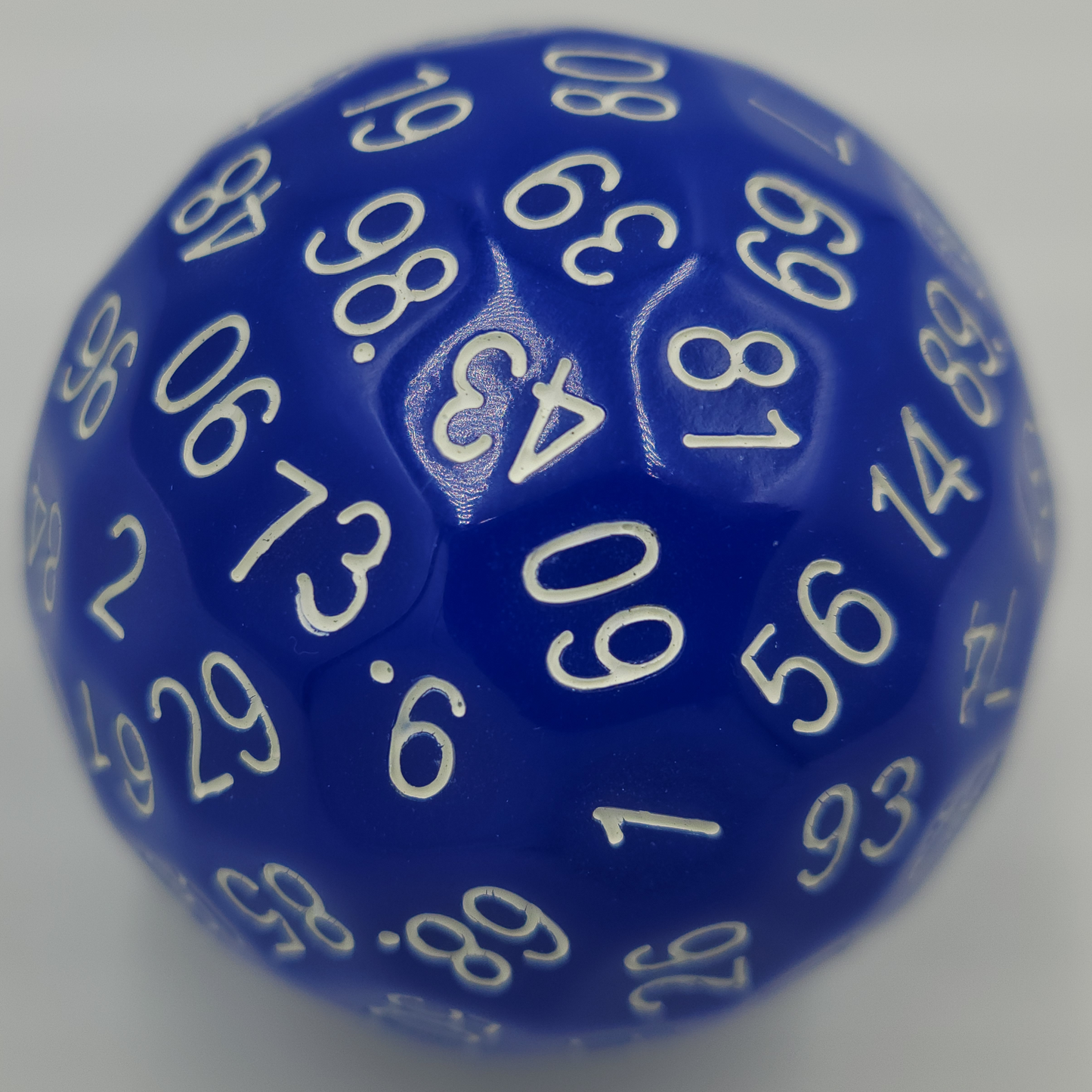 Resin Blue D100 DND Dice