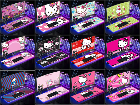 Hello Kitty LED RGB Large Extended Gaming Mousepad Mouse Mat Pad