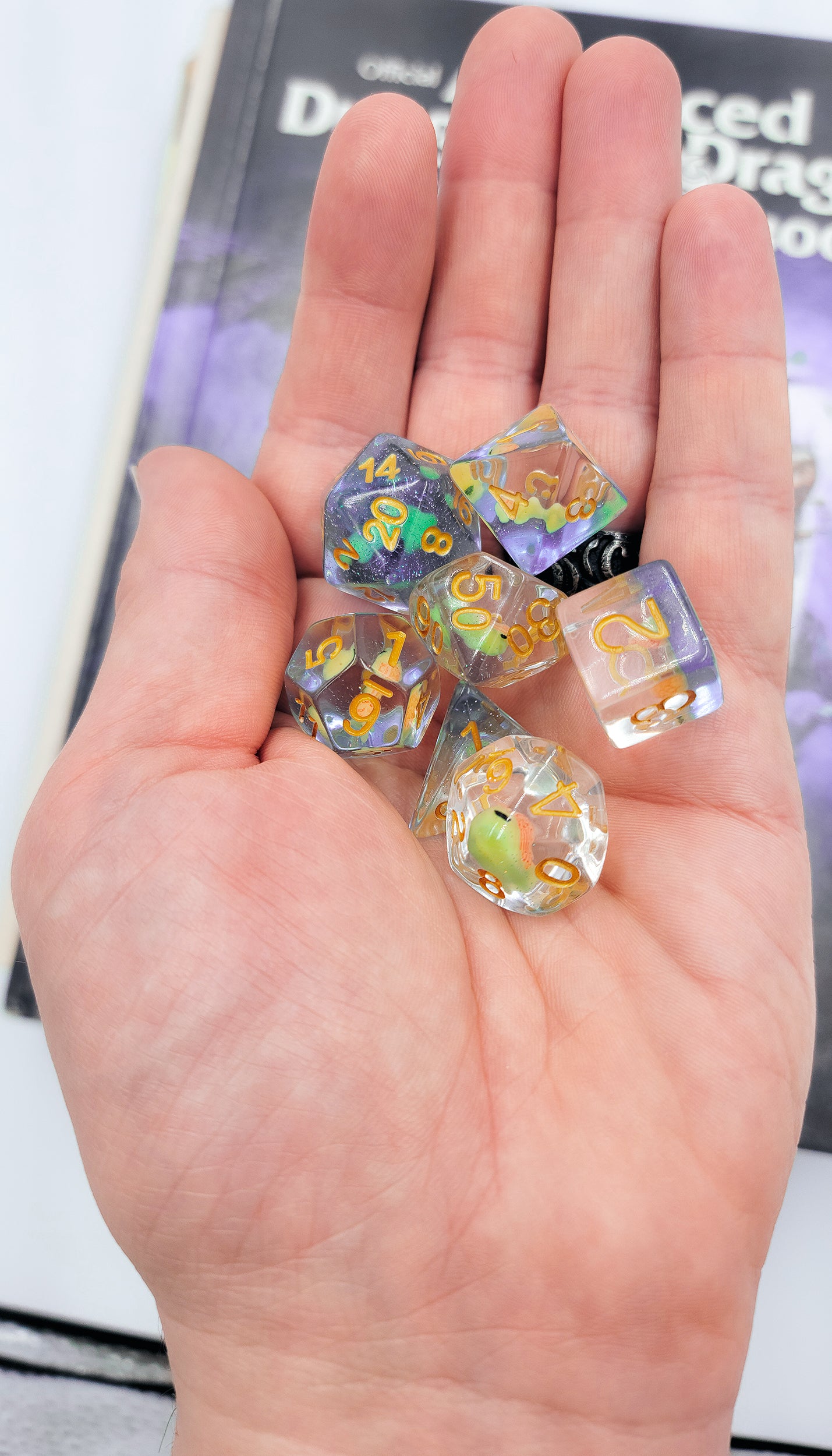 Resin Fish DND Dice Set