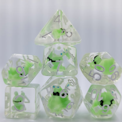 Resin Frog DND Dice Set