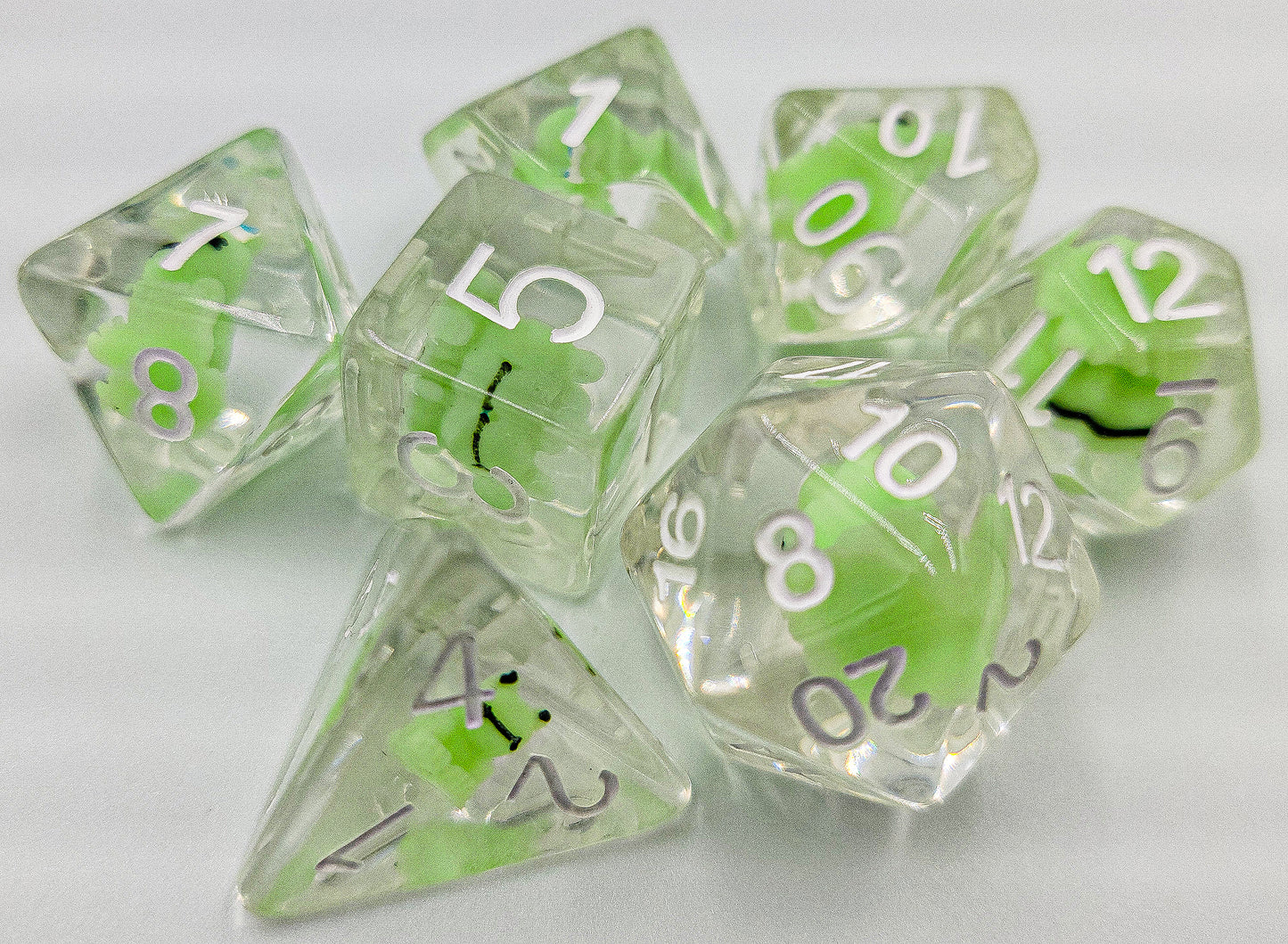 Resin Frog DND Dice Set