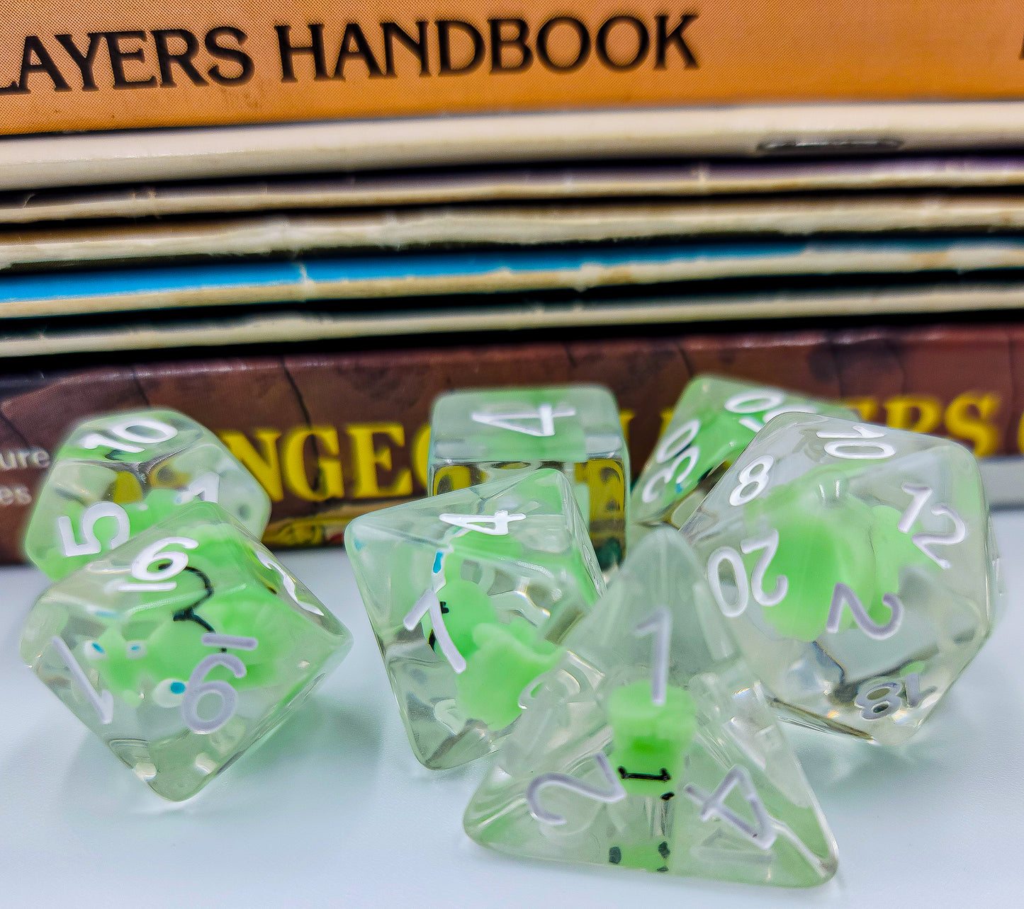 Resin Frog DND Dice Set