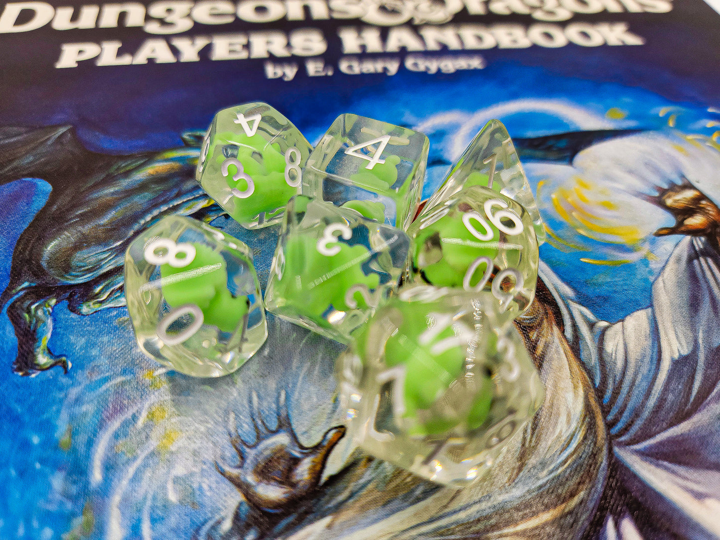 Resin Frog DND Dice Set