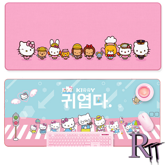 Hello Kitty Large Extended Gaming Non-Slip Mouse Mat Pad Mousepad for PC Computer Desk Work