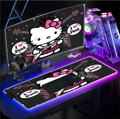 Hello Kitty LED RGB Large Extended Gaming Mousepad Mouse Mat Pad